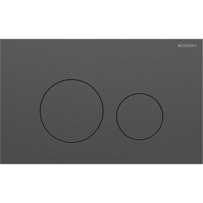 115.628.QD.1 Geberit Sigma40 Клавиша для двойного смыва, круглая: хромированный черный брашированный