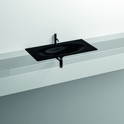 547031*1 KERASAN SHAPE Раковина 1020х520 мм., встраиваемая, цвет черный матовый