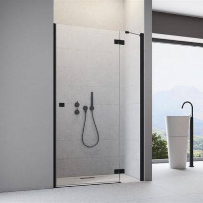 Душевые двери Radaway Essenza Black DWJ чёрный матовый нестандарт