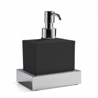 3SC SK 3.0 Дозатор настольный, композит Solid Surface, цвет: чёрный/хром SK01DASL.NO