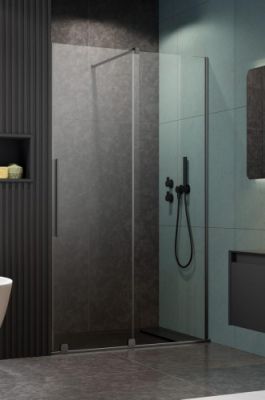 Душевая дверь 90 см. раздвижная Radaway FURO BRUSHED GUNMETAL DWJ правая