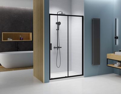 Душевая дверь 160 см раздвижная Radaway PREMIUM PRO BLACK DWJ 1014160-54-01L