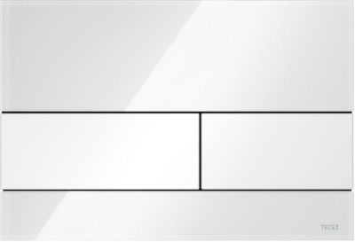 TECEsquare клавиша смыва стеклянная белая клавиши белые 9240800