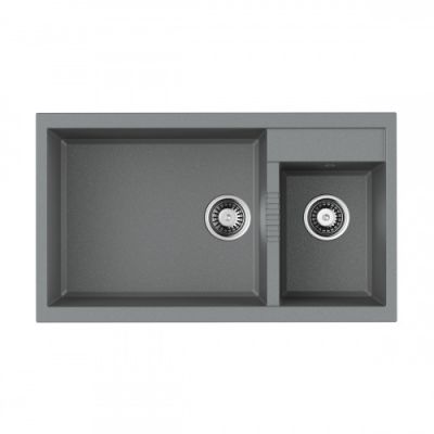 4993573 Omoikiri Tedori 86-2-LB-GR Tetogranit/leningrad grey