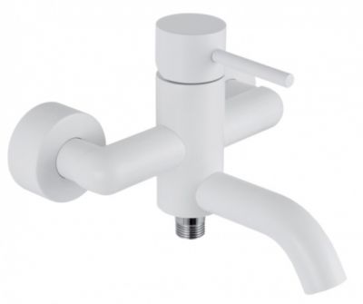 Смеситель для ванны Remer X Style X05BO, белый матовый