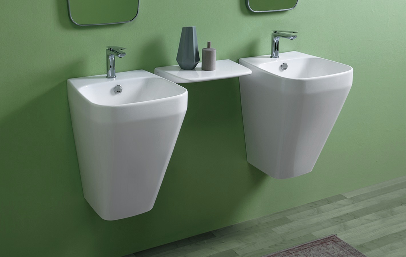 Раковина моноблок подвесная 38x45 Simas Baden Baden BB13bi*1