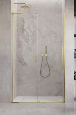 Душевая дверь 90 см. раздвижная Radaway FURO SL BRUSHED GOLD DWJ левая