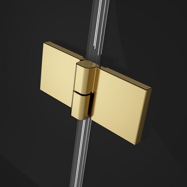 Прямоугольный душевой уголок 100X100 Essenza Pro Gold KDJ золото