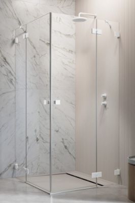 Прямоугольный душевой уголок 100X100 ESSENZA PRO WHITE KDD