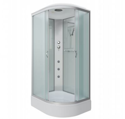 Душ.каб. NG-33294-14LG (1200х900х2150) средний поддон (26см) стекломатовое
