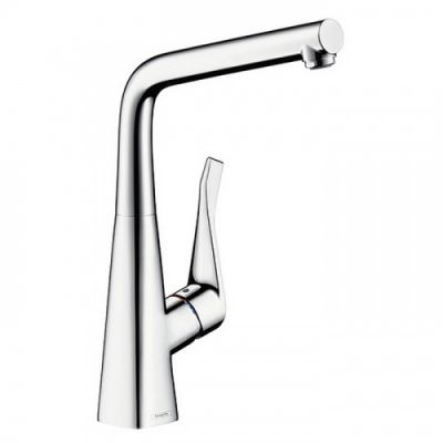 Hansgrohe Metris Смеситель  для кухни на 1 отв, поворотный и выдвижной излив, цвет: хром 14823000
