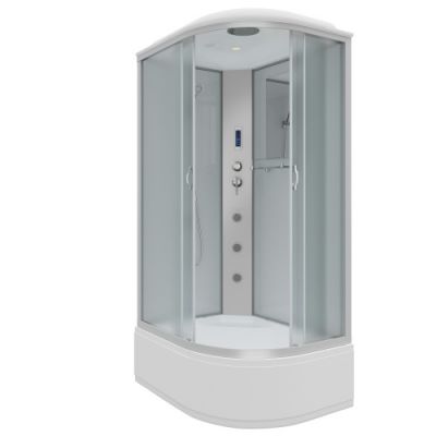Душ.каб. NG-2310-14LF (1200х800х2150) высокий поддон(40см) стекломатовое