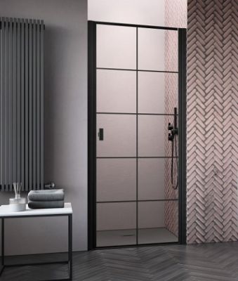 Душевые двери Radaway Nes Black DWJ I Factory чёрный матовый нестандарт