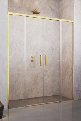 Раздвижные душевые двери 160 см IDEA Gold DWD 387126-09-01 профиль золото