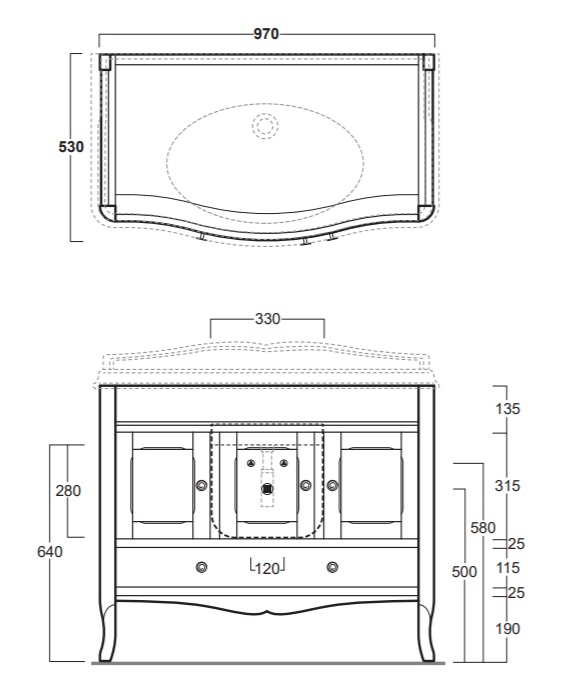 SIMAS Arcade 105 Тумба для раковины ARMC105 bi