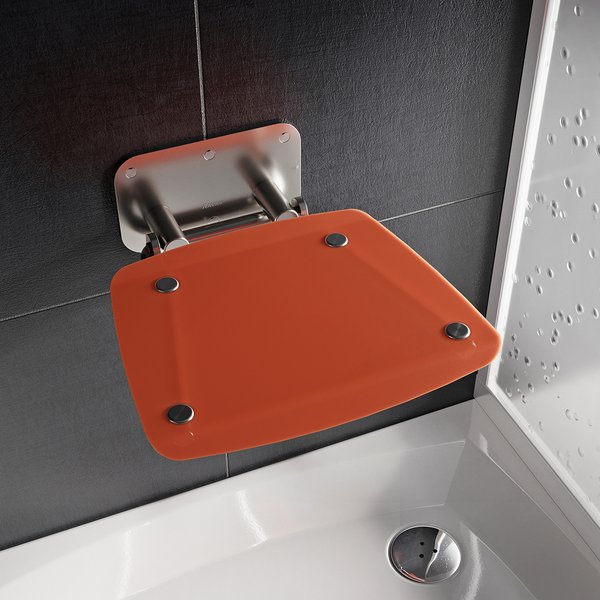 B8F0000053 Универсальное складное сиденье для душа OVO-B II-ORANGE