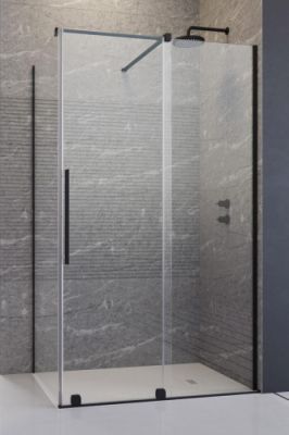 Душевой уголок 120x90 Radaway Furo Black KDJ черный матовый