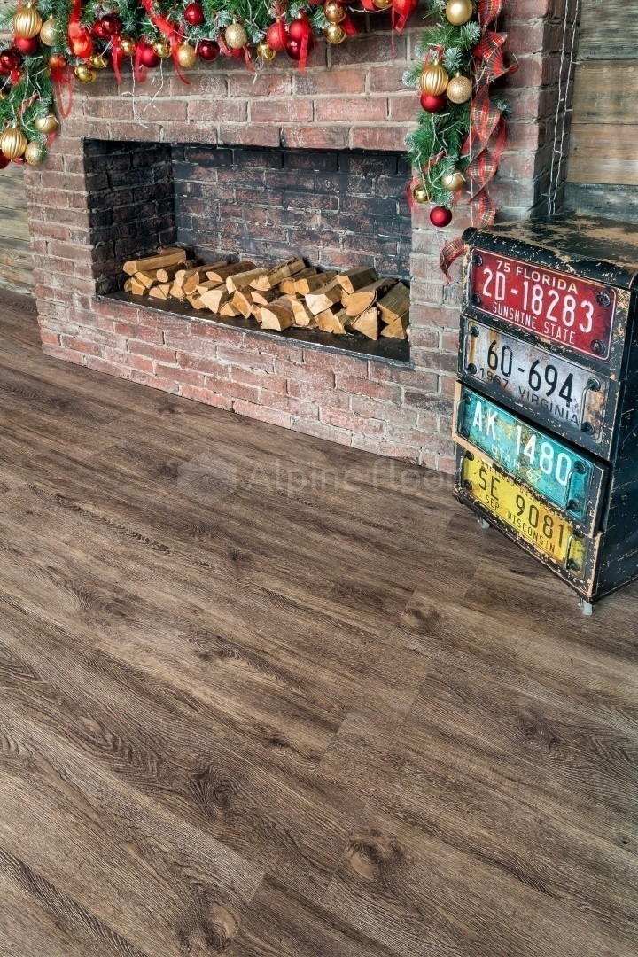 Кварц виниловая плитка Alpine floor 120x18 Гранд Секвойя ВЕНГЕ ГРЕЙ ECO 11-8