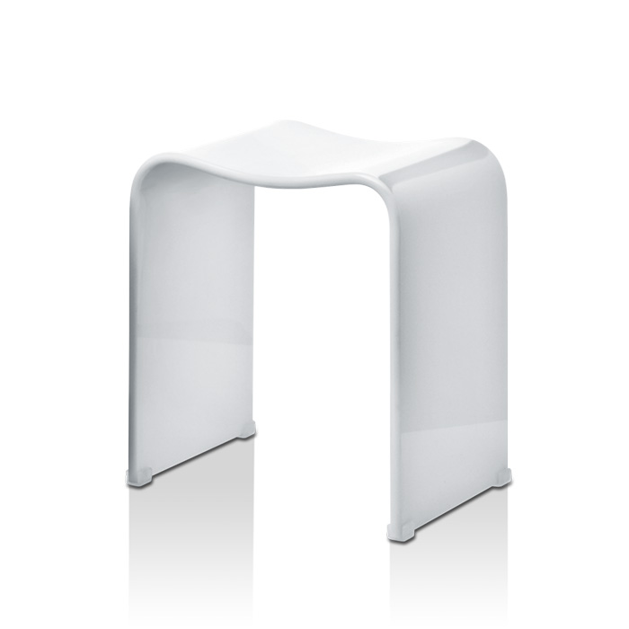 Decor Walther DW 80 Табурет 40x30x46см, акрил, напольный, цвет: белый 506850