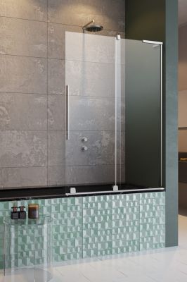 Шторка на ванну 120 см Radaway Furo SL PND II раздвижная правая, профиль хром
