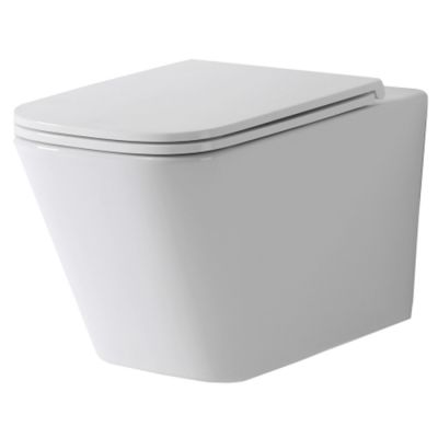 Унитаз подвесной TECEspring S Regular, безободковый, смыв Torando flush, цвет: белый