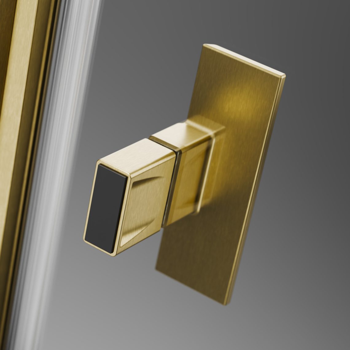 Душевая дверь 70-100 см. распашная Radaway NES BRUSHED GOLD DWJ I