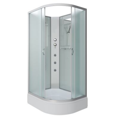Душ.каб. NG-33294-14LBKG (1200х900х2000) средний поддон (26см) стекломатовое