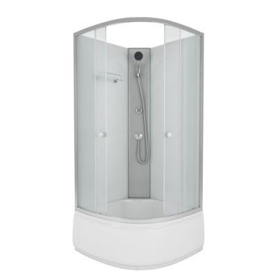 Niagara Eco Душ.каб. NG-7308-14BK (900х900х1950) высокий поддон(40см) стекломатовое