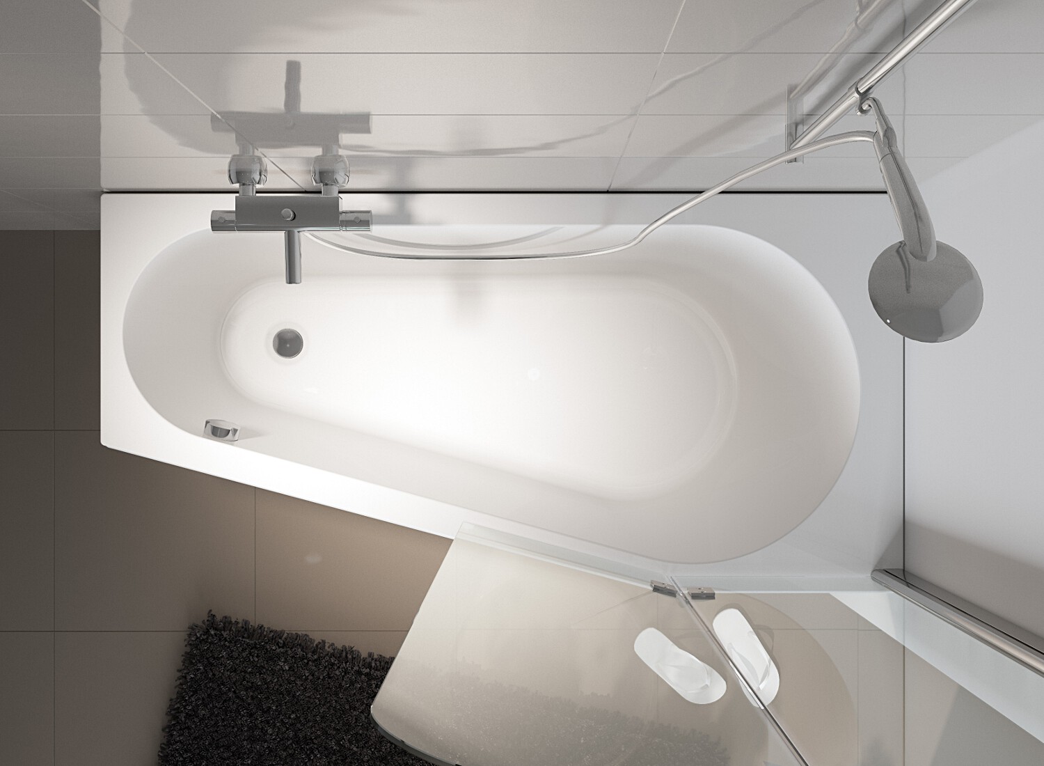 Ванна акриловая RIHO Delta 150x80 L без гидромассажа BB8100500000000