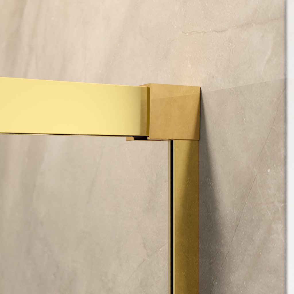 Раздвижные душевые двери 200 см IDEA Gold DWD 387120-09-01 профиль золото