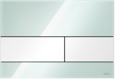 TECEsquare клавиша смыва стекло мятный зелёный клавиши белые 9240803