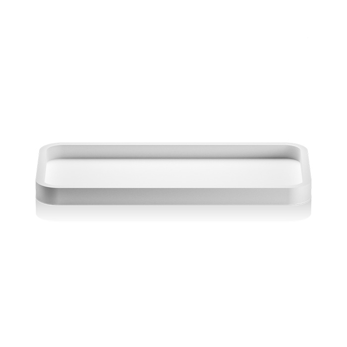 Decor Walther Stone Tab Лоток универсальный 30x14.5см, настольный, цвет: белый 971050