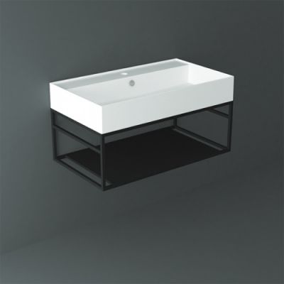 SIMAS AGILE Структура металлическая 81x46 см, подвесная, для раковины AG81, черный матовый