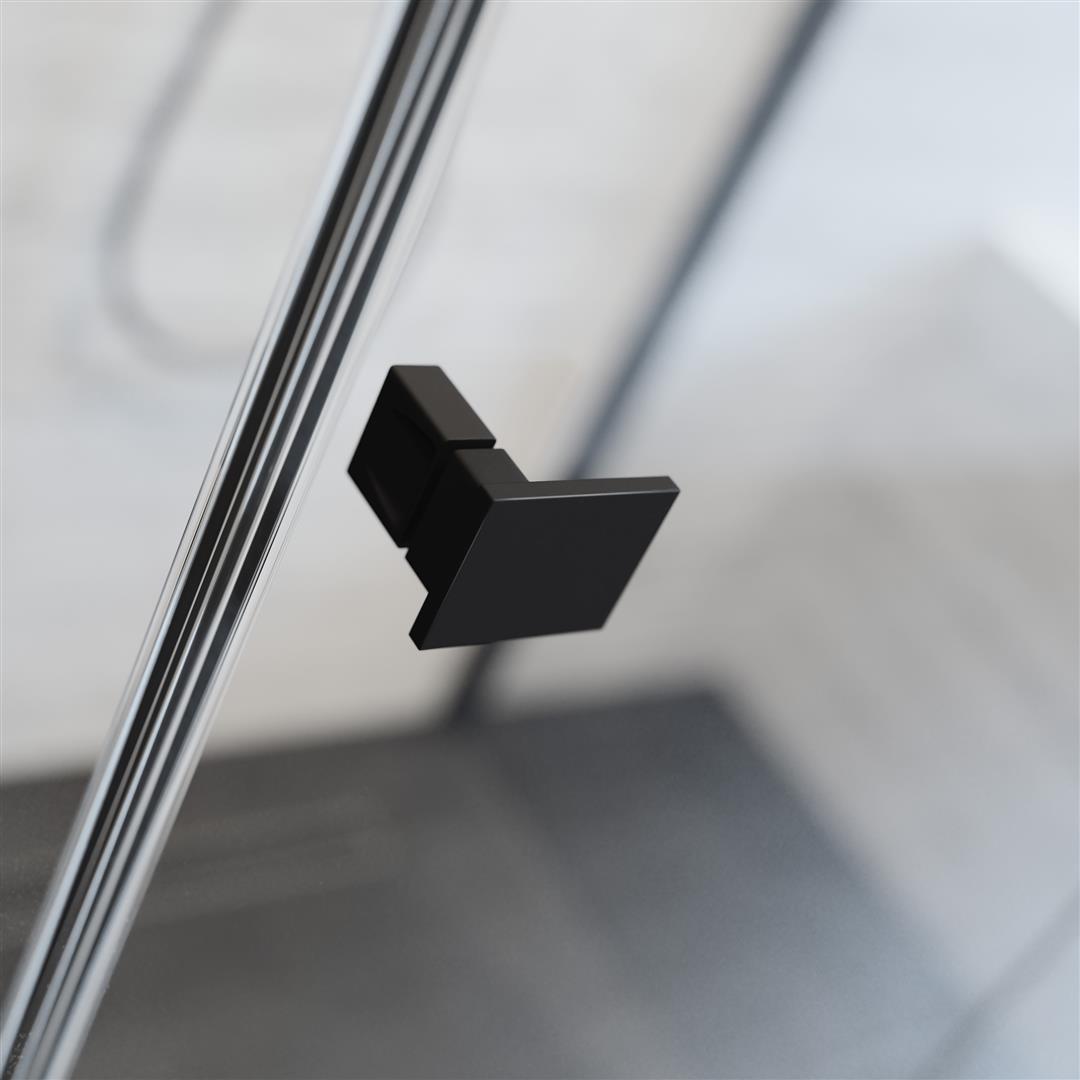 Душевая дверь 90 см. Radaway Essenza Pro Black DWJ 10099090-54-01R чёрный матовый