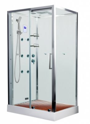 Душевая кабина 120x90 Acquazzone Viktoria 120 SL R с парогенератором, правая