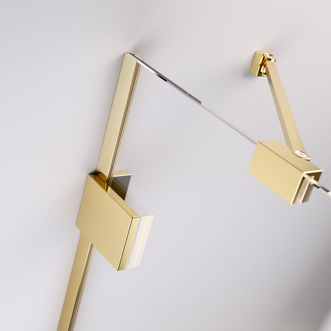 Душевая дверь 120 см Radaway Essenza Pro Gold DWJ 10099120-09-01R золото