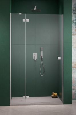 1385015-91-01L Душевая дверь 110 см. распашная Radaway Essenza Brushed Nickel DWJ