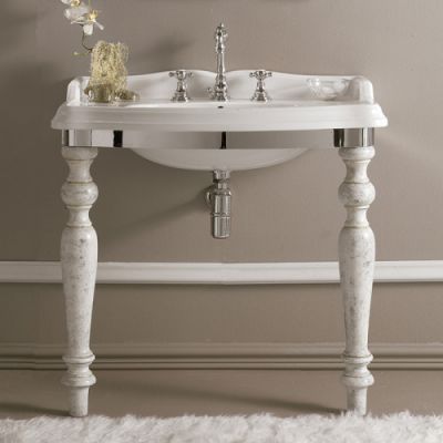3SC Consolle Консоль Firenze 90х56хh97см, с раковиной LA02 и сифоном, цвет: хром FI3090SL