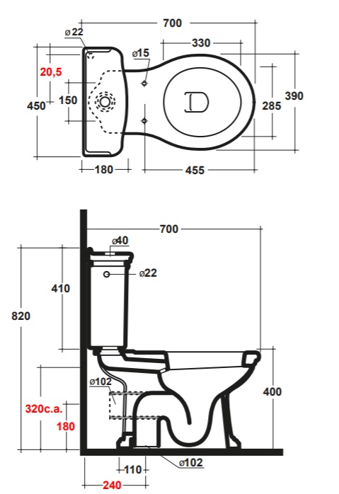 Olympia Impero чаша унитаза компакт imp130201